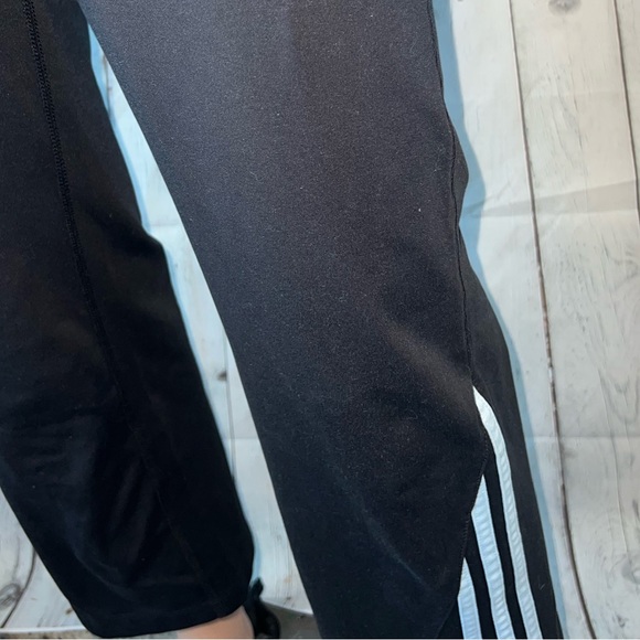 adidas climalite black & light blue striped leggings size S - Picture 3 of 12